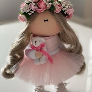 Interior Handmade Doll Textile Doll Gift for Girl
